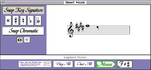 Sheet Music and Mode Windows Quiz you on Guitar Theory.